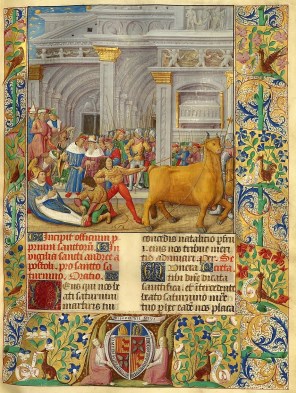 툴루즈의 성 사투르니노의 순교_by Lienard de Lachieze_photo from Roman missal copied in 1492 for Jean de Foix.jpg